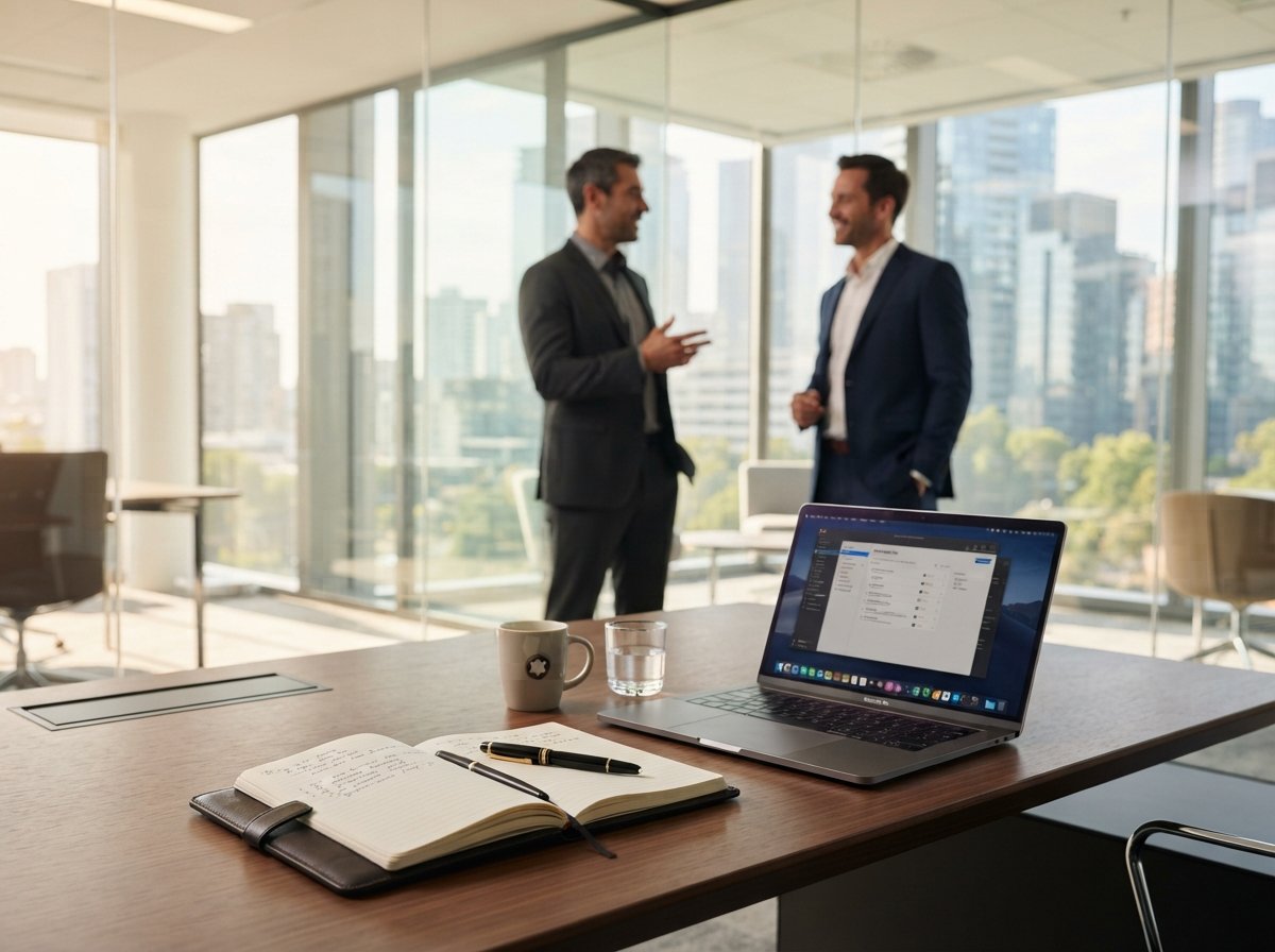 Executive business discussion